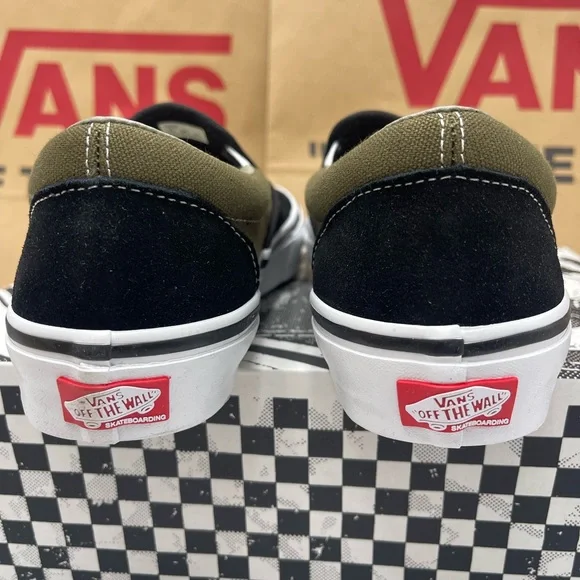 Vans Men’s Skate Slip-OnBlack Olive Sneakers VN0A5FCAB1V